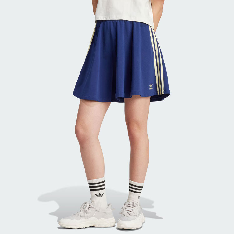 Повседневная юбка женская темно-синяя Adidas Originals — фото 2