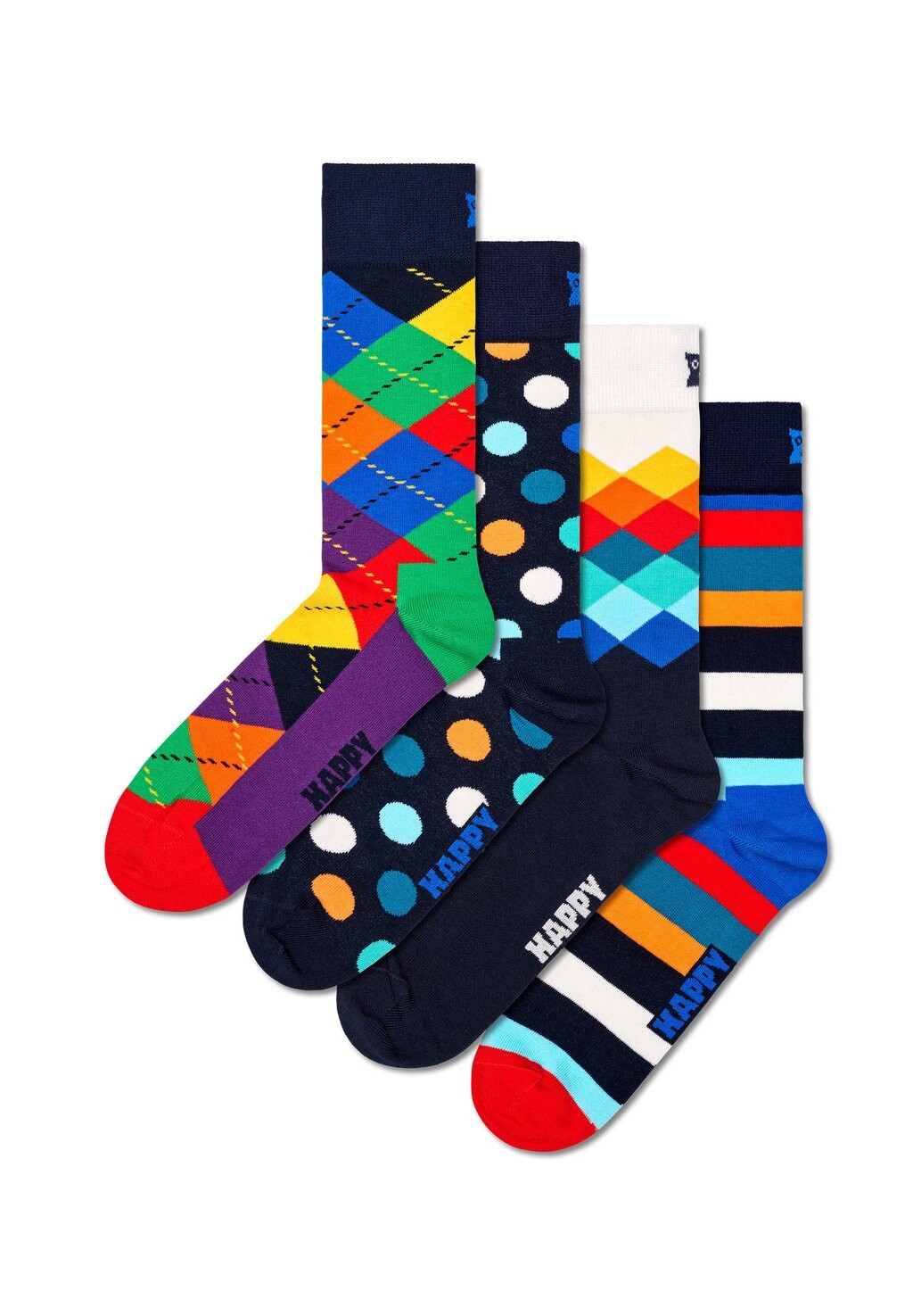 

Носки Socks Gift Set Unisex 4 Pack Happy Socks, синие