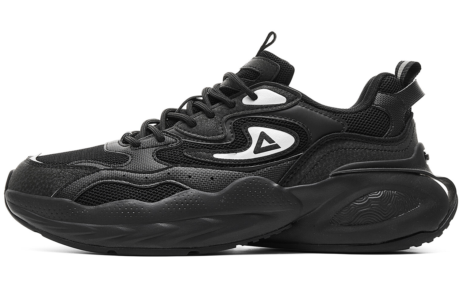 

Кроссовки PEAK Lifestyle Shoes Men Low-top Black/Silver, черный/серебряный