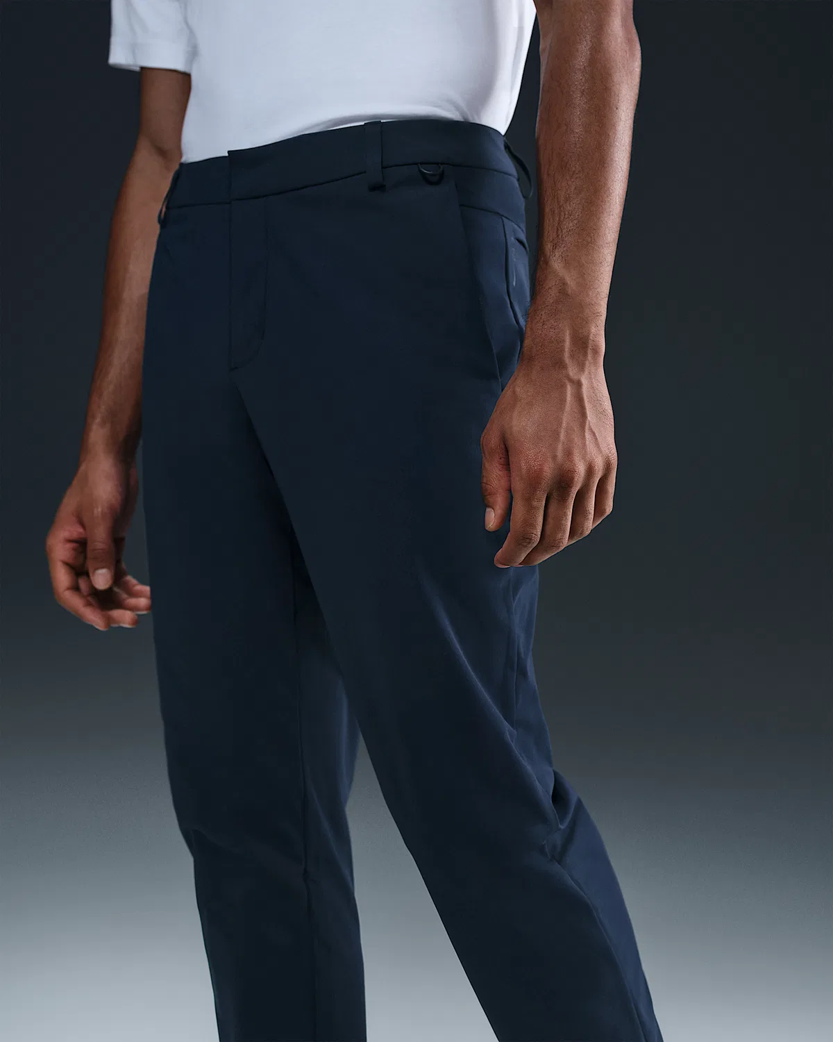 Мужские брюки-чинос Dri-FIT Slim Nike 24.7 PerfectStretch, Obsidian/Black/Dark Obsidian — фото 2