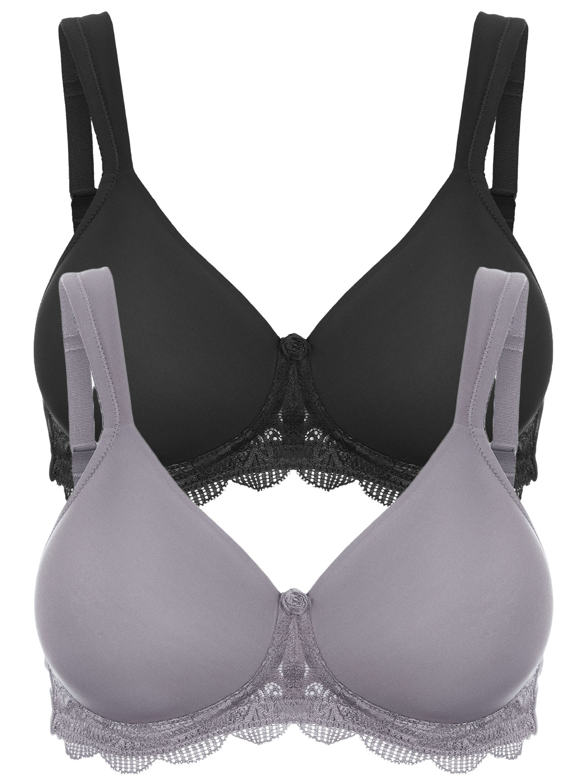 

Бюстгальтер без косточек SUSA 2er Pack Schalen BH Latina, цвет frosty lavender schwarz