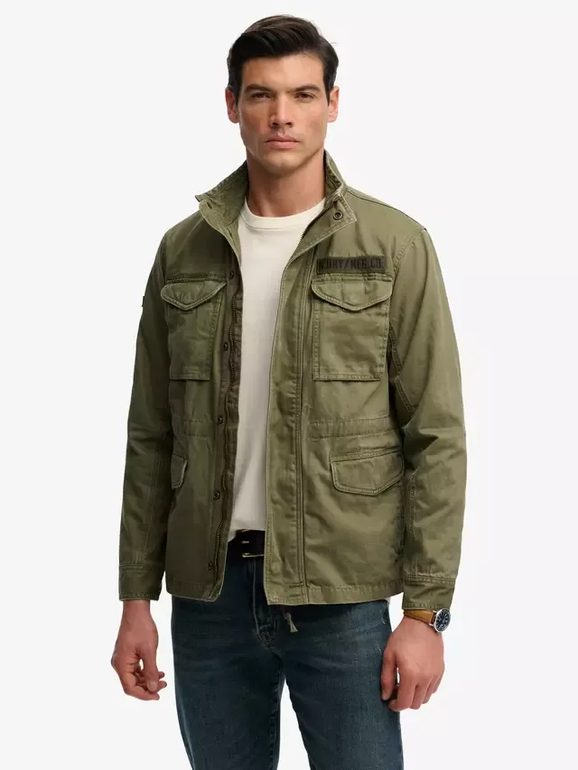 Куртка Харрингтон, пыльно-оливково-зеленый Superdry