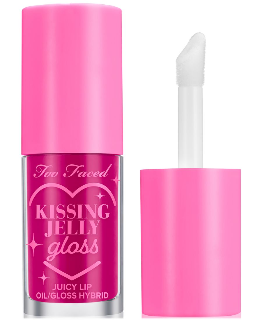 

Блеск для губ Kissing Jelly Gloss Too Faced, цвет raspberry