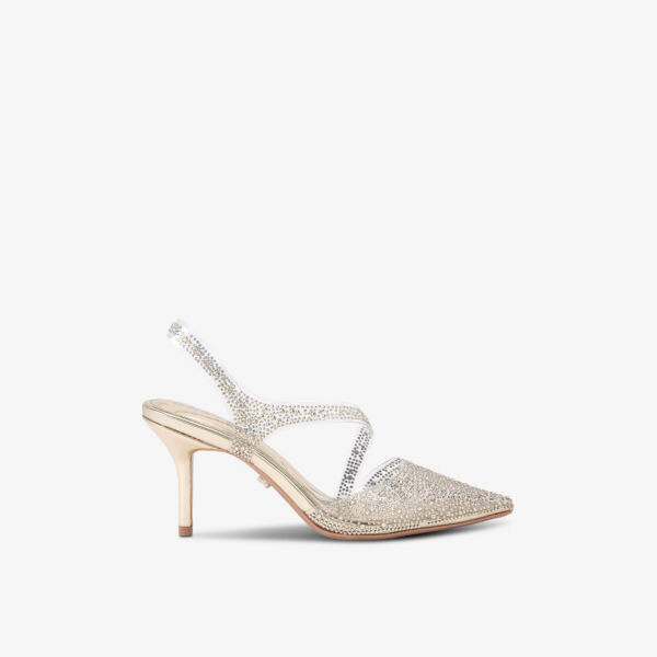 Виниловые туфли на каблуке symmetry, украшенные кристаллами Carvela, желтый