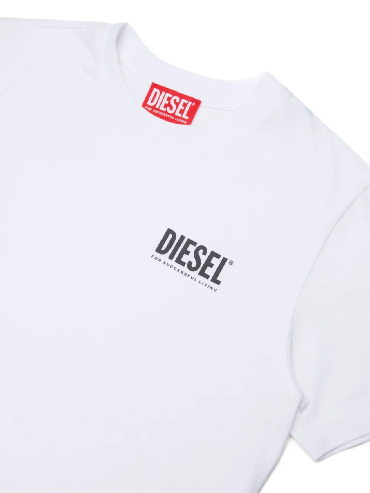 Diesel Kids базовая футболка, белый — фото 3