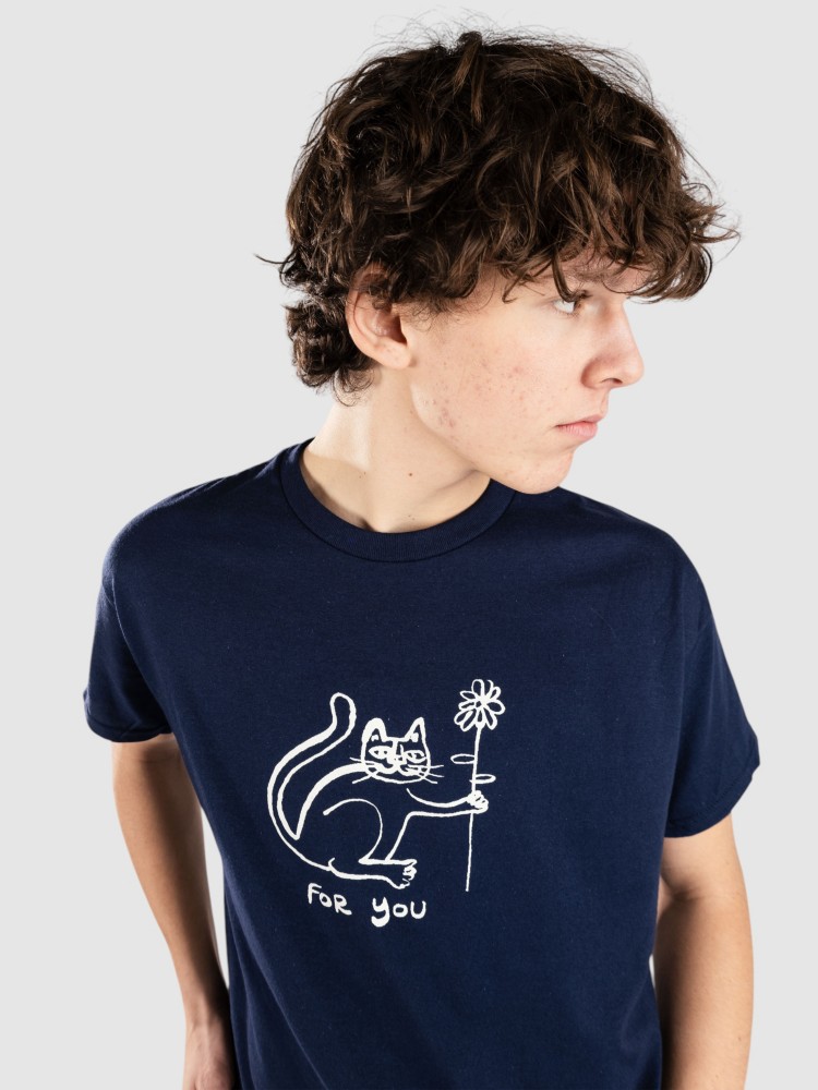 

Футболка Autumn Headwear Happy Cat T-Shirt, indigo blue