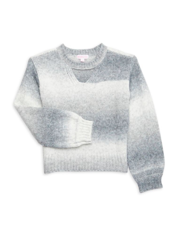 

Свитер с космическими красками для девочек Design History, цвет Grey White