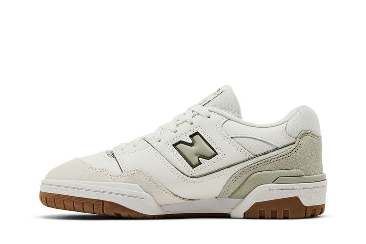 Кроссовки New Balance 550 Big Kid 'White Olive Gum', белый — фото 4