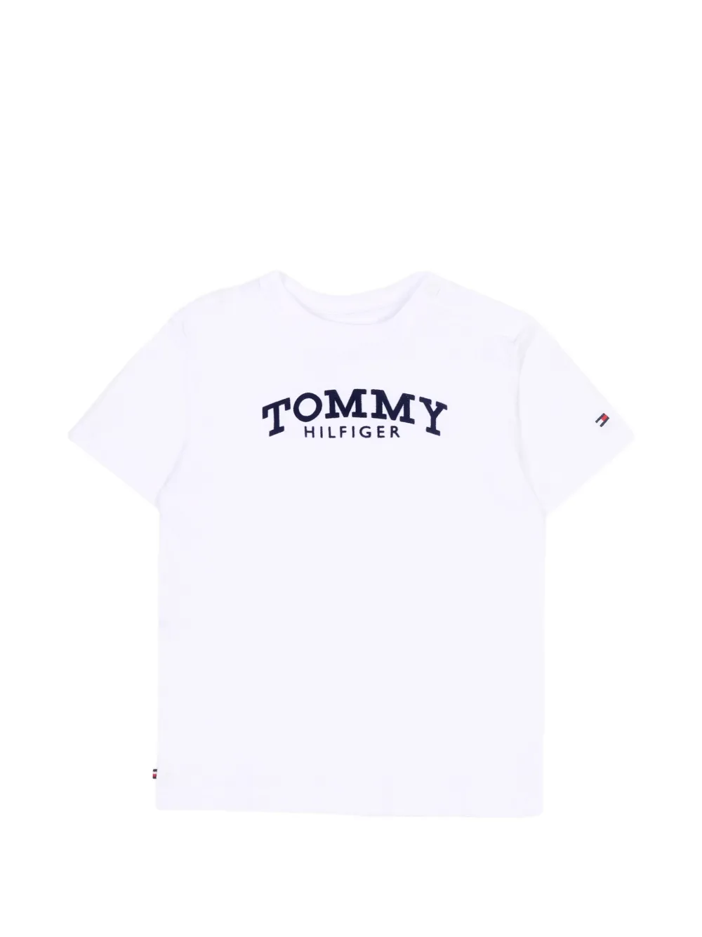 Футболка с короткими рукавами и круглым вырезом Tommy Hilfiger Junior, белый