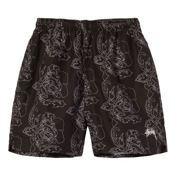 

Шорты roses water short 'black' -ss21-30 Stussy, черный