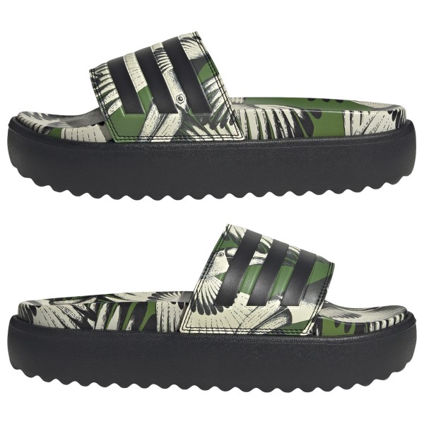 Женские босоножки на платформе adilette Adidas, мультиколор — фото 3