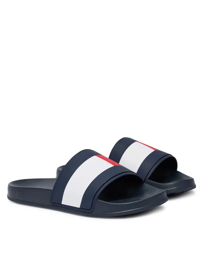 Tommy Hilfiger Сандалии Hilfiger Flag Pool Slide Core Sandals FM0FM05798 синего цвета — фото 2