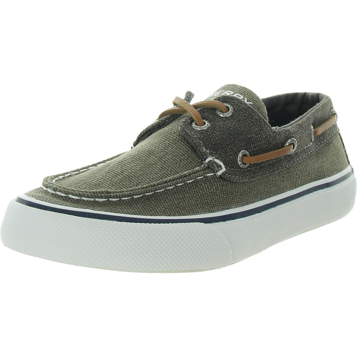 

Мужские повседневные и модные кроссовки Bahama Waxy Canvas на шнуровке Sperry, оливковый