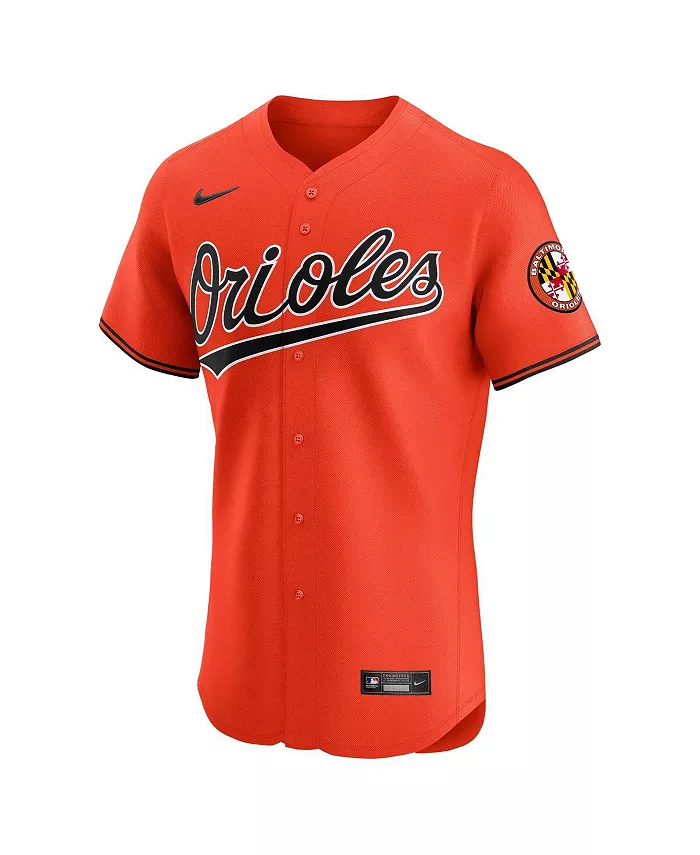 Мужская оранжевая футболка Baltimore Orioles Alternate Vapor Premier Elite Patch Nike — фото 3