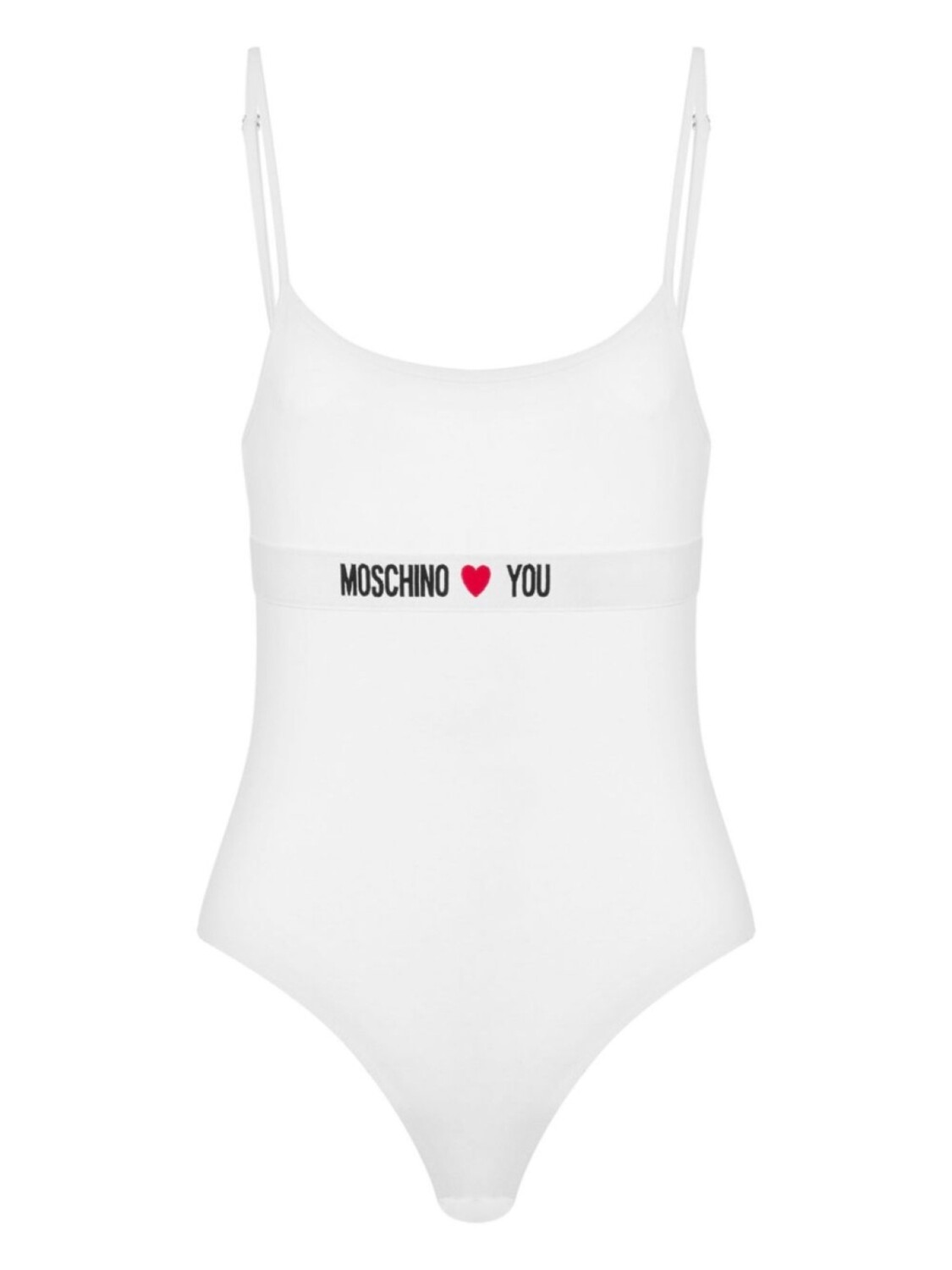 

Moschino боди с логотипом, белый