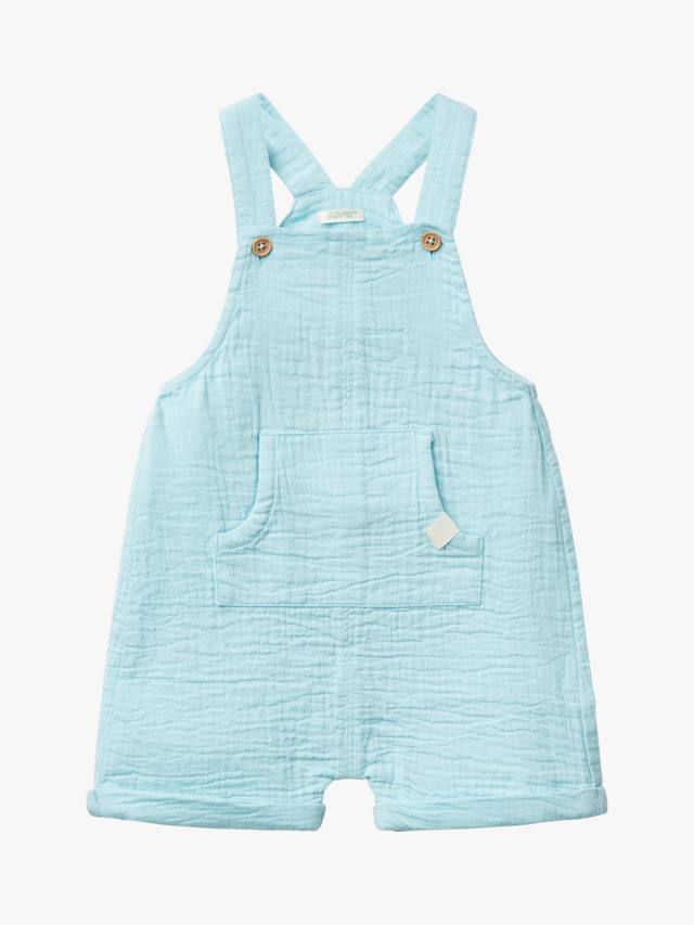 

Детские хлопковые свободные комбинезоны Benetton, Light Blue Powder