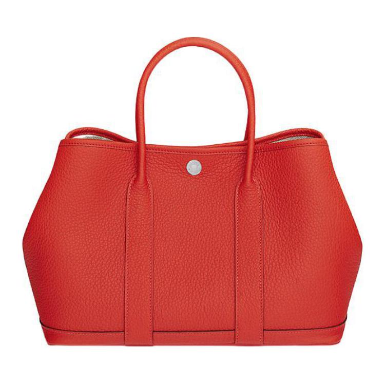 

Hermes Женская сумка Garden Party Negonda из телячьей кожи с рисунком «Золотой лотос», разноцветная