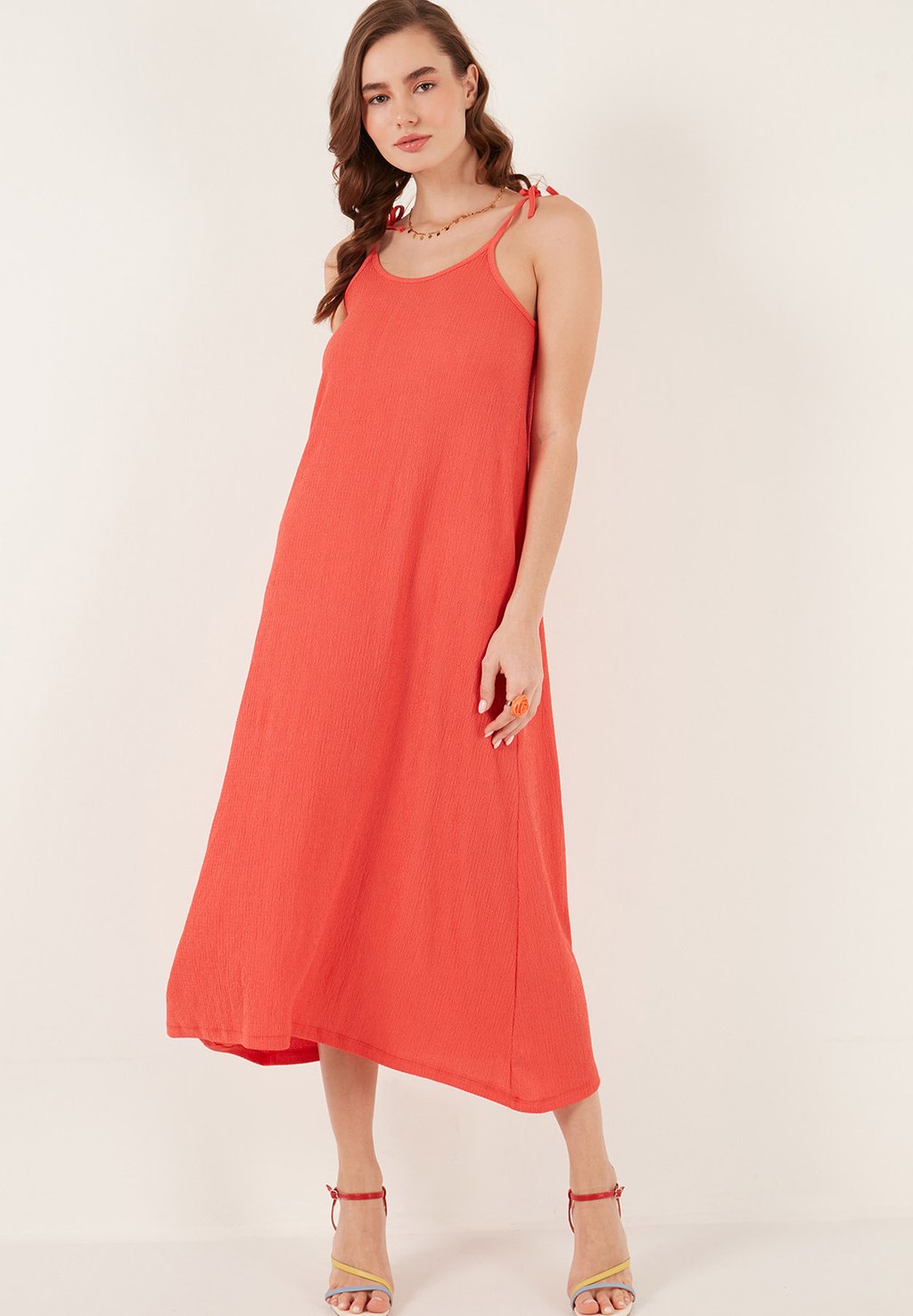

Платье макси LELA, коралловый