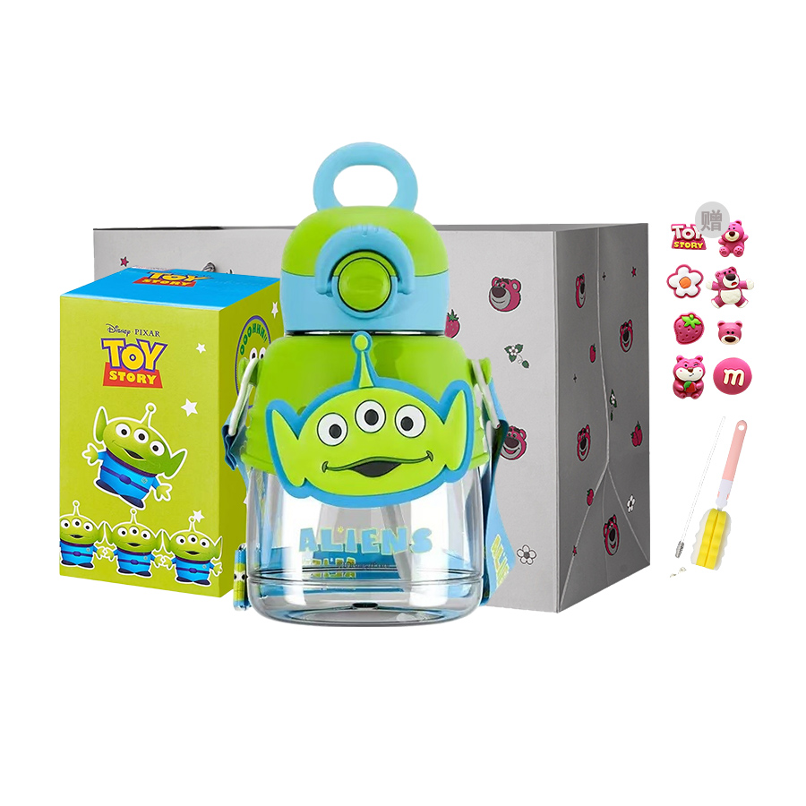 

Пластиковые стаканчики Lotso Disney, Alien Spin And Fun Straw Water Cup+Shopping Bag (Includes Cup Cleaning Brush+Straw Brush+Stickers)