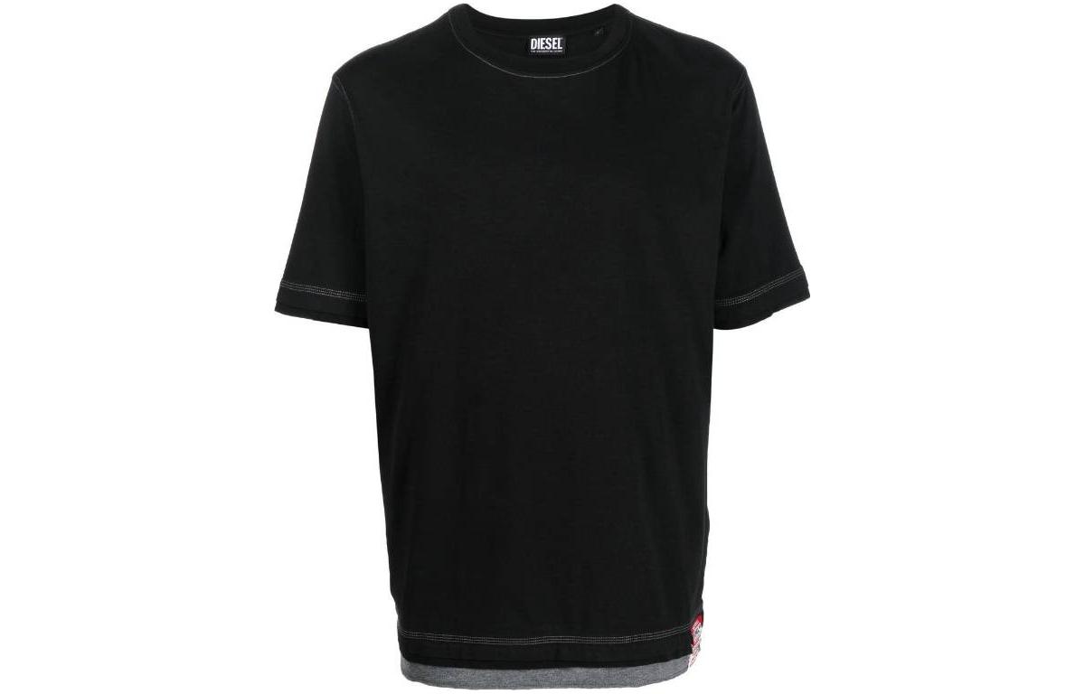 

DIESEL Футболка FW22 мужская черная, Черный, DIESEL Футболка FW22 мужская черная