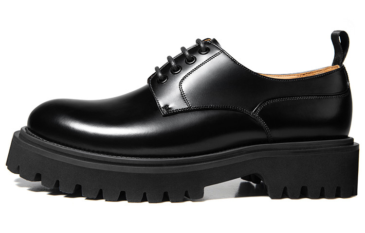 

SKARO x Cleanfit Глянцевые Дерби с Большой Головой Повседневная Обувь 4,8 см Мужские Черные THOM WILLS, Черный (Глянцевая Кожа)