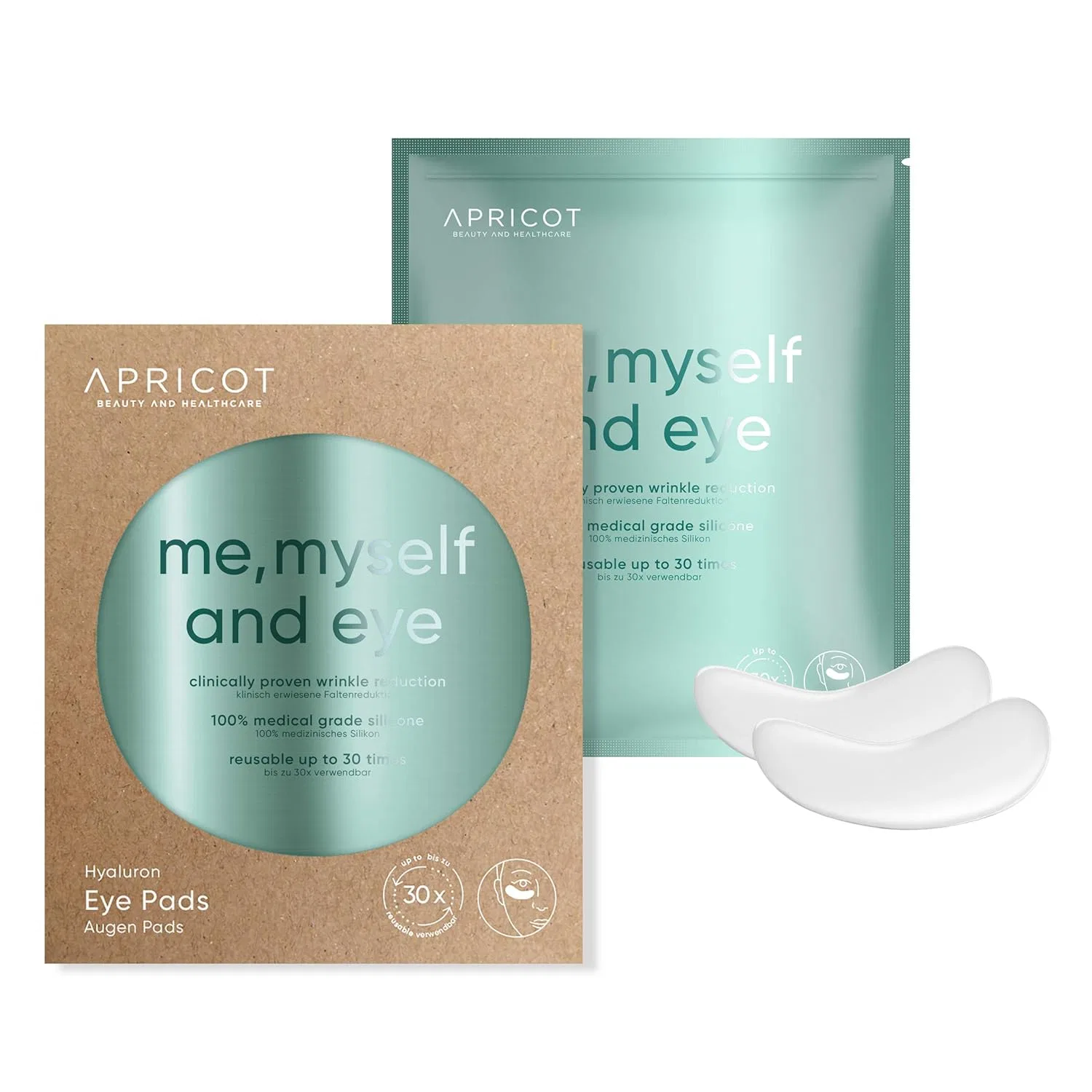 Многоразовые силиконовые патчи для глаз с гиалуроном от Apricot Apricot Beauty & Healthcare