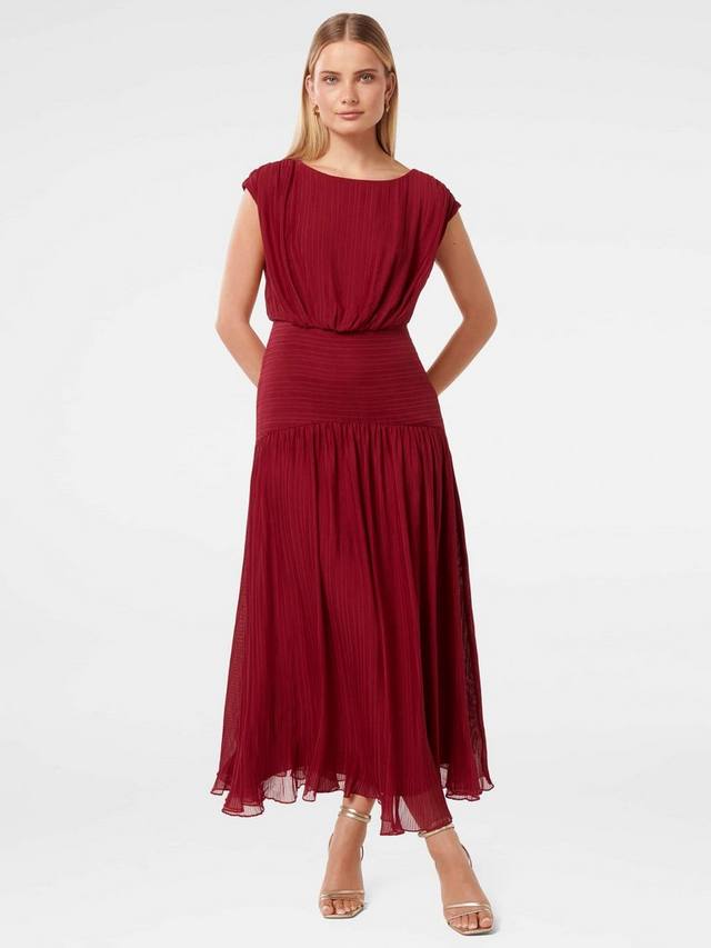 

Макси-платье lila crinkle Forever New, цвет Rio Red