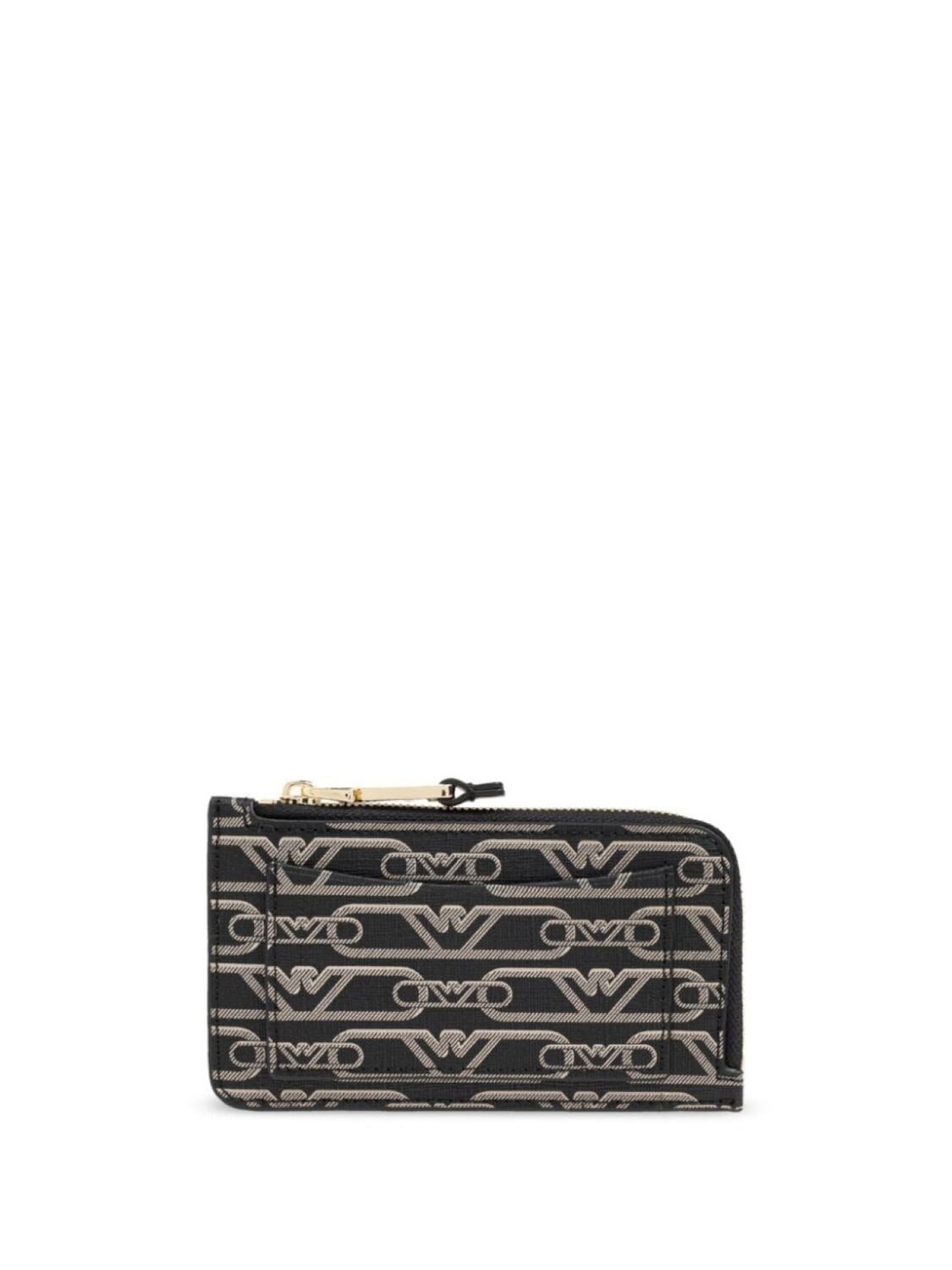 

Emporio Armani кошелек с монограммой, черный
