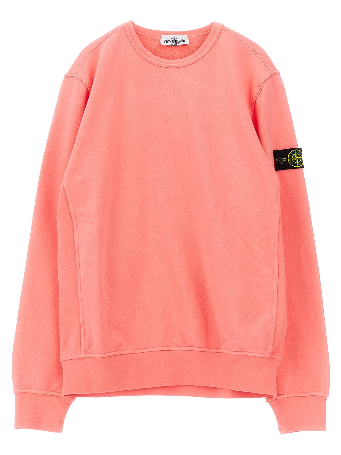 

Гаузовый свитшот с котом Stone Island Junior, розовый