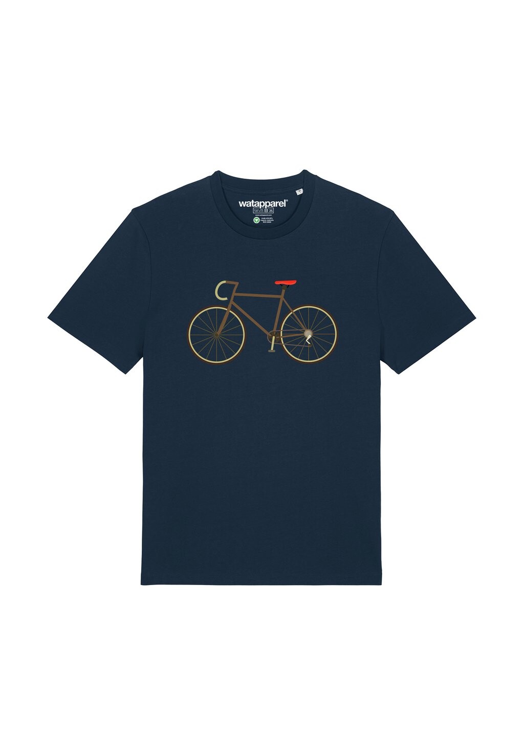 

Футболка с принтом FAHRRAD watapparel, темно-синий