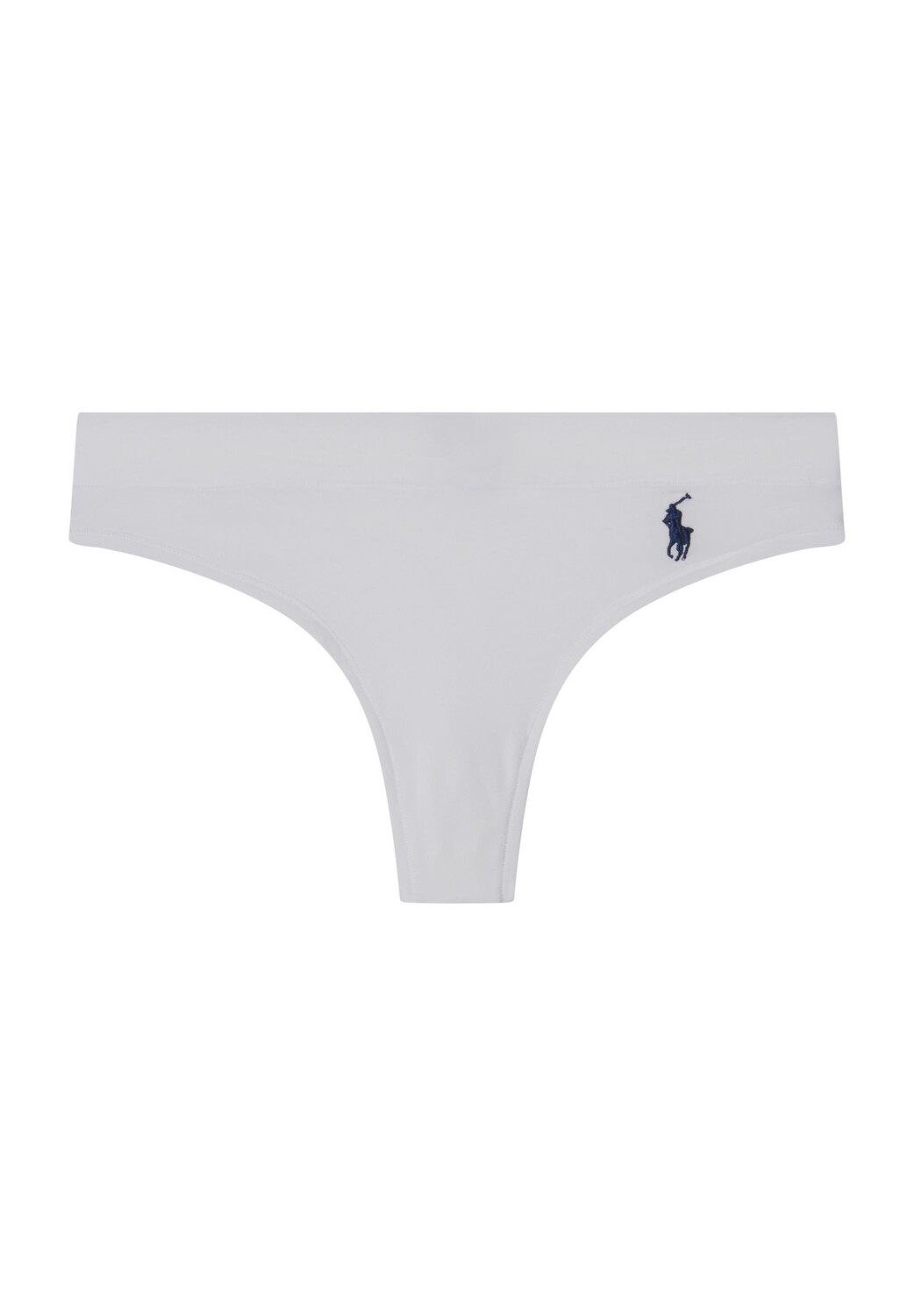 

Хлопковые трусы Slub, с вышивкой логотипа, для женщин POLO RALPH LAUREN, цвет White Cloud