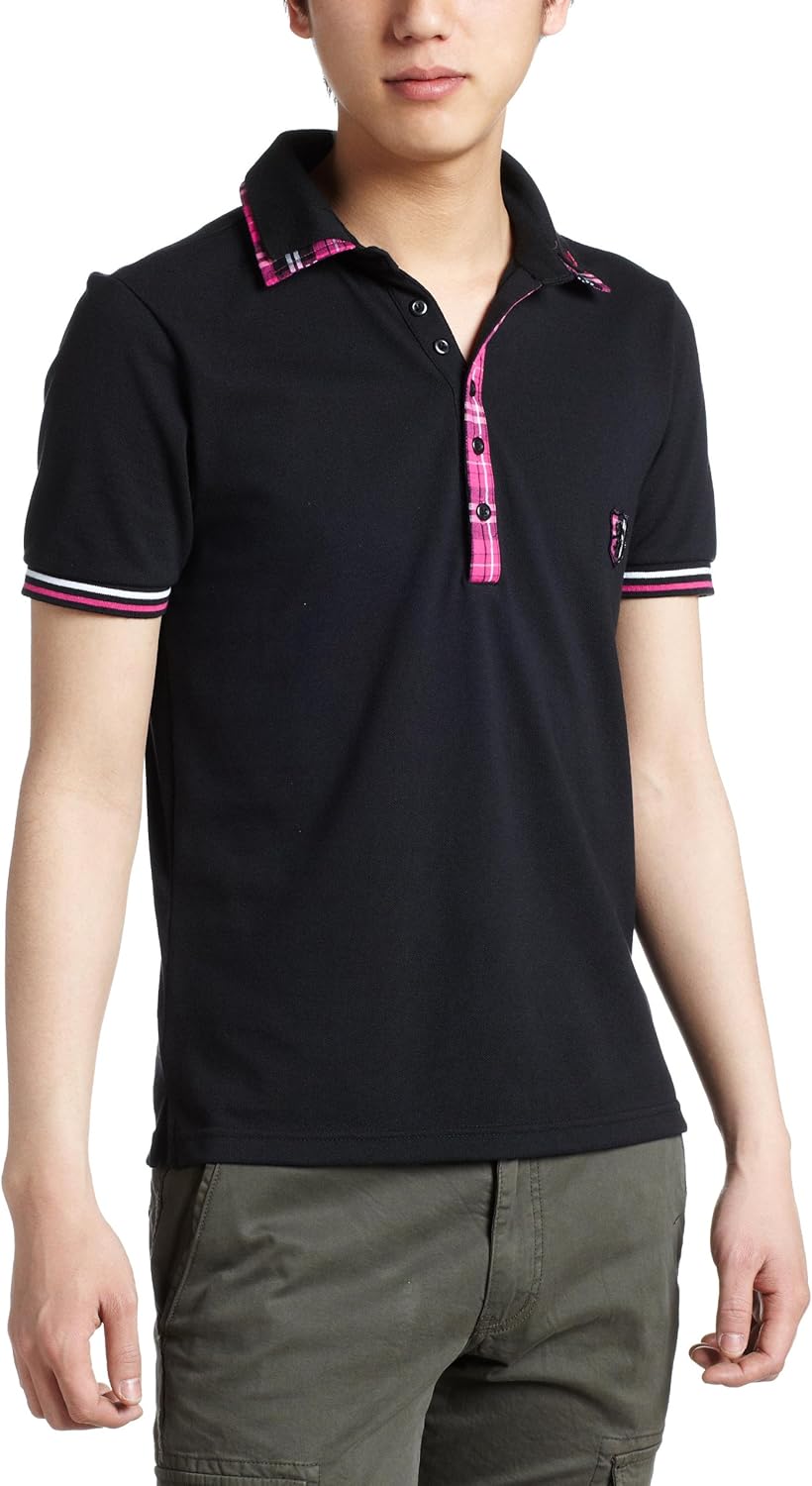 

Поло Moss Stitch Color Check Use Polo 1550021 Pincponc, черный