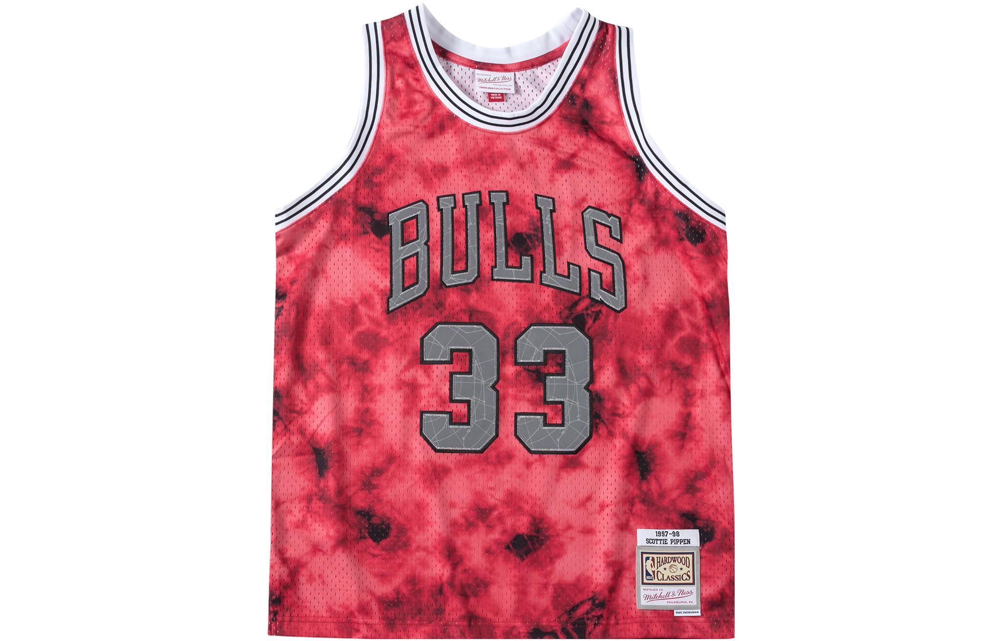 

Майка Mitchell & Ness X NBA Chicago Bulls 1997 Pippen Galaxy Swingman Mitchell Ness, красная