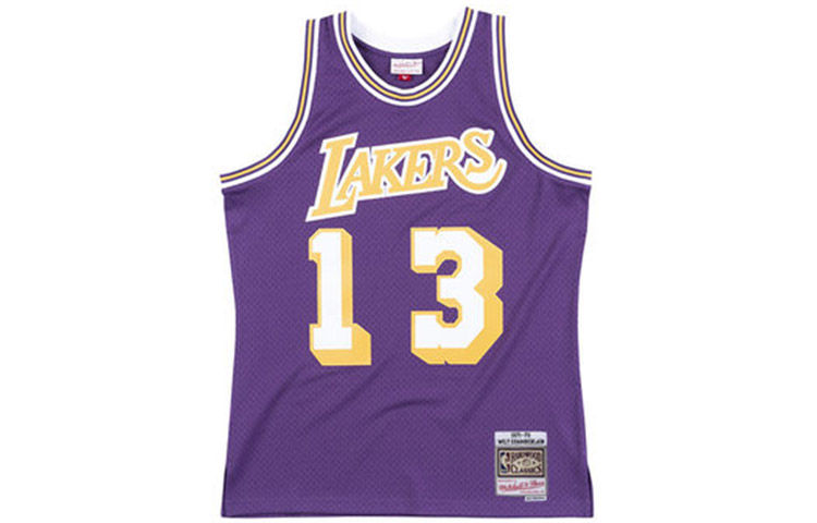 

Майка Mitchell & Ness X NBA LA Lakers 71 72 Wilt Chamberlain Swingman Mitchell Ness, фиолетовый