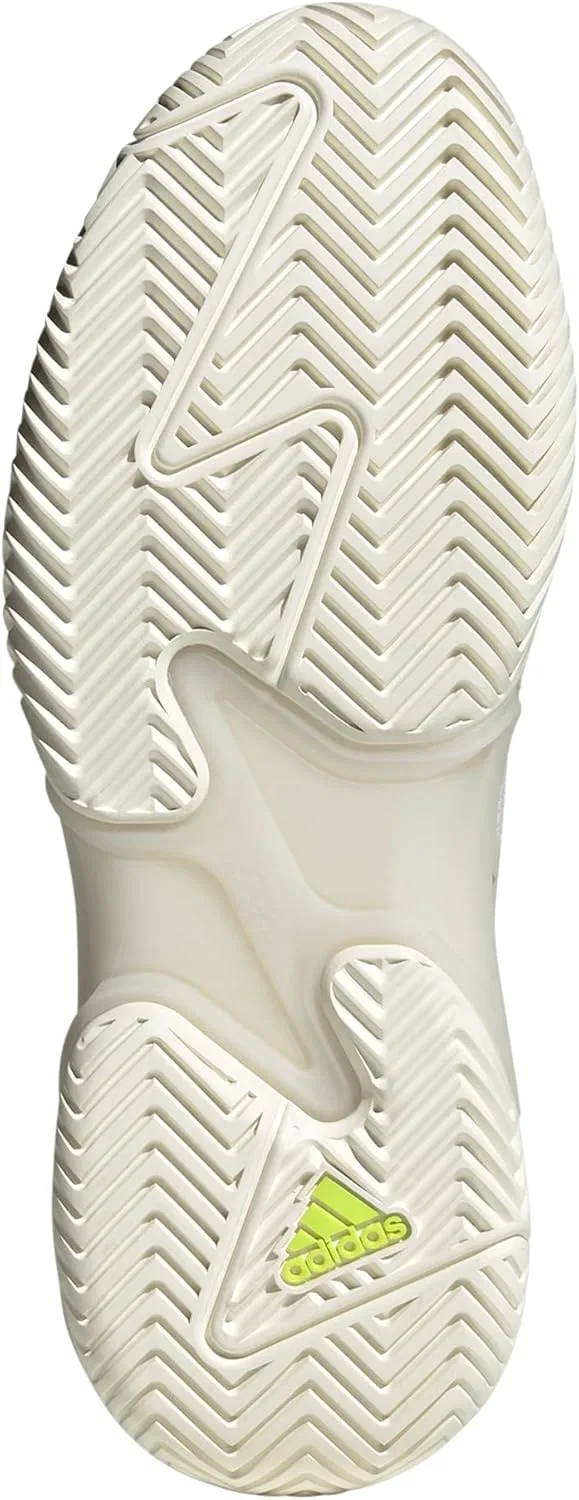 Кроссовки теннисные Adidas Barricade 13, White/Gold Metallic/Collegiate Green — фото 2