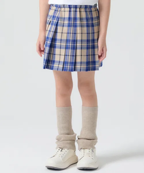 Детская юбка MUSINSA STANDARD KIDS в клетку с плиссировкой