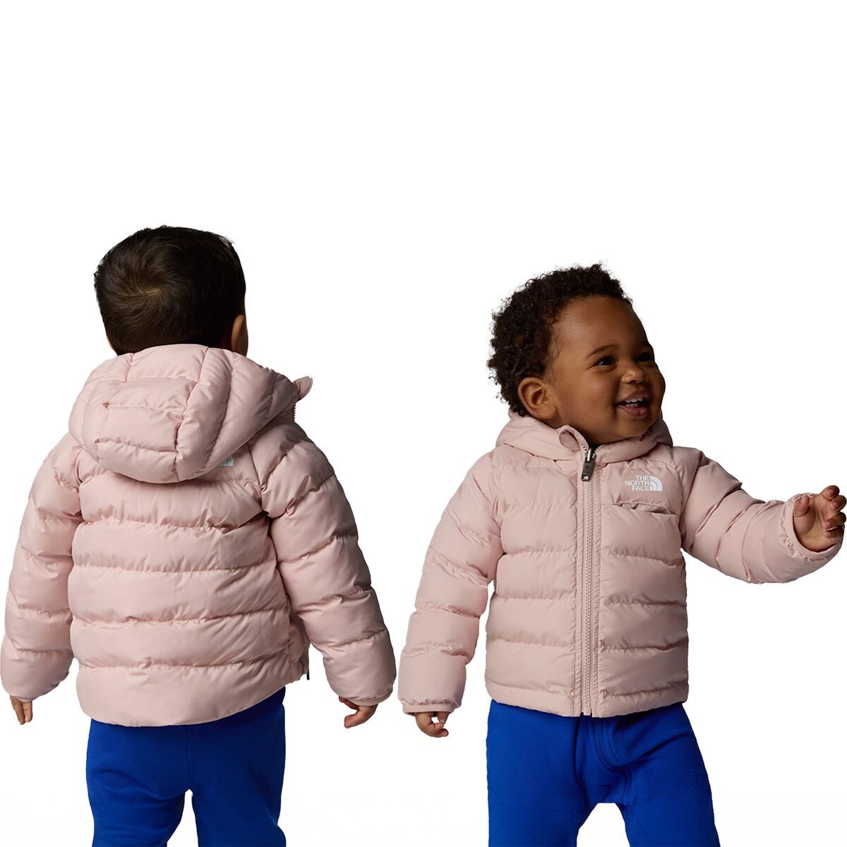 

Реверсивная худи с капюшоном Perrito для младенцев The North Face, розовый