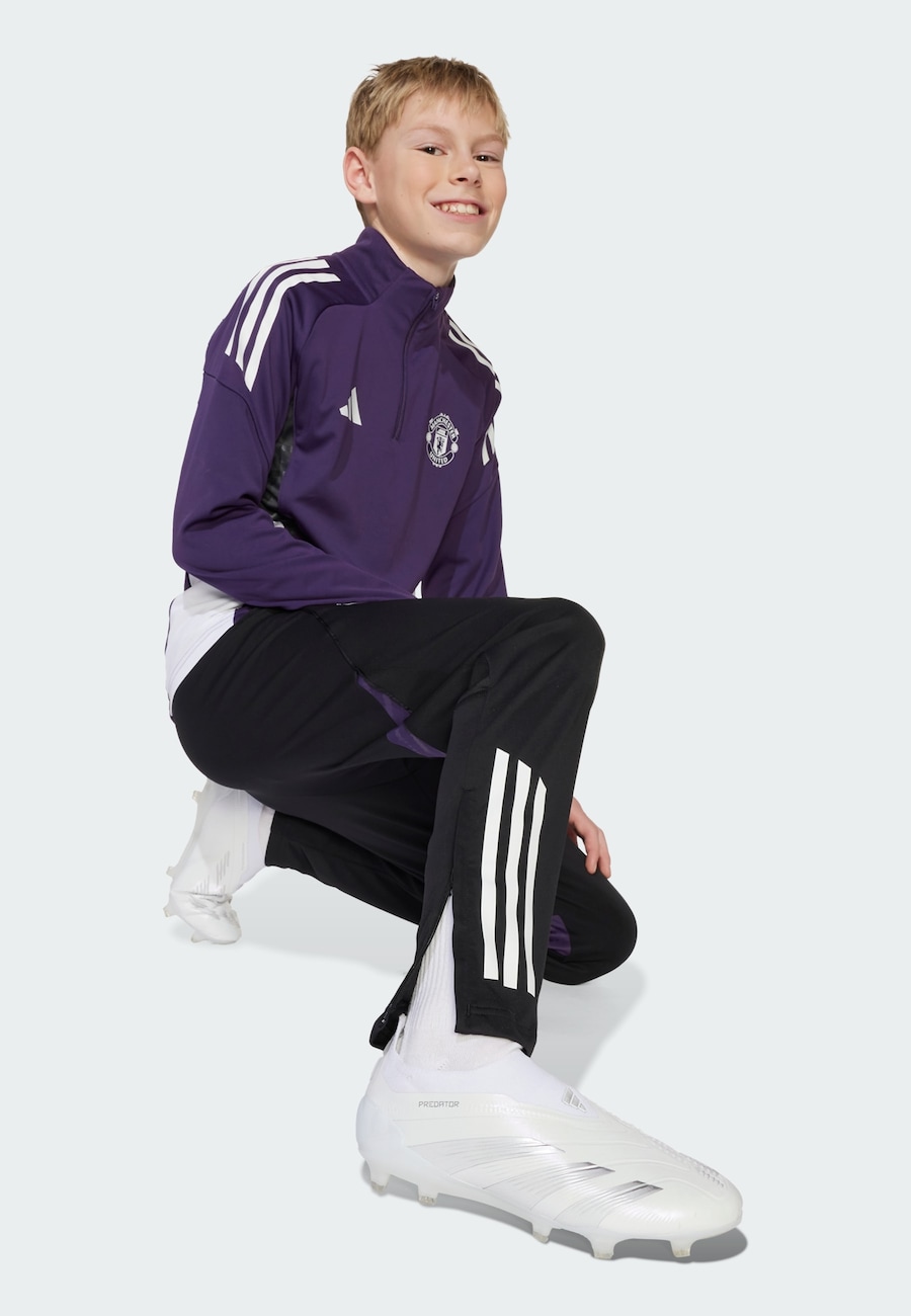 Облегающие спортивные брюки ADIDAS PERFORMANCE Manchester United Tiro 25 Competition, черный — фото 4