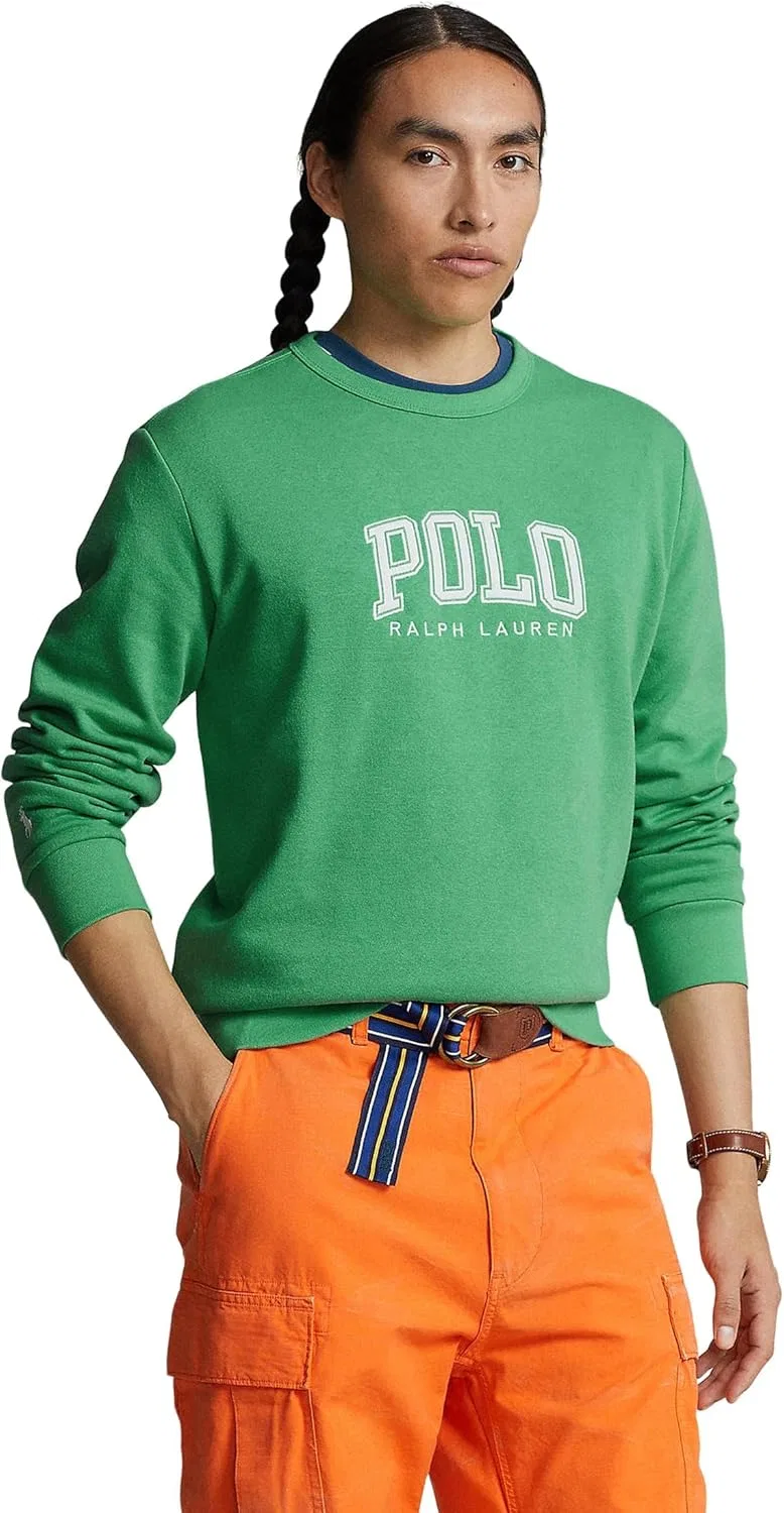 Мужская флисовая толстовка с логотипом POLO RALPH LAUREN, зеленый