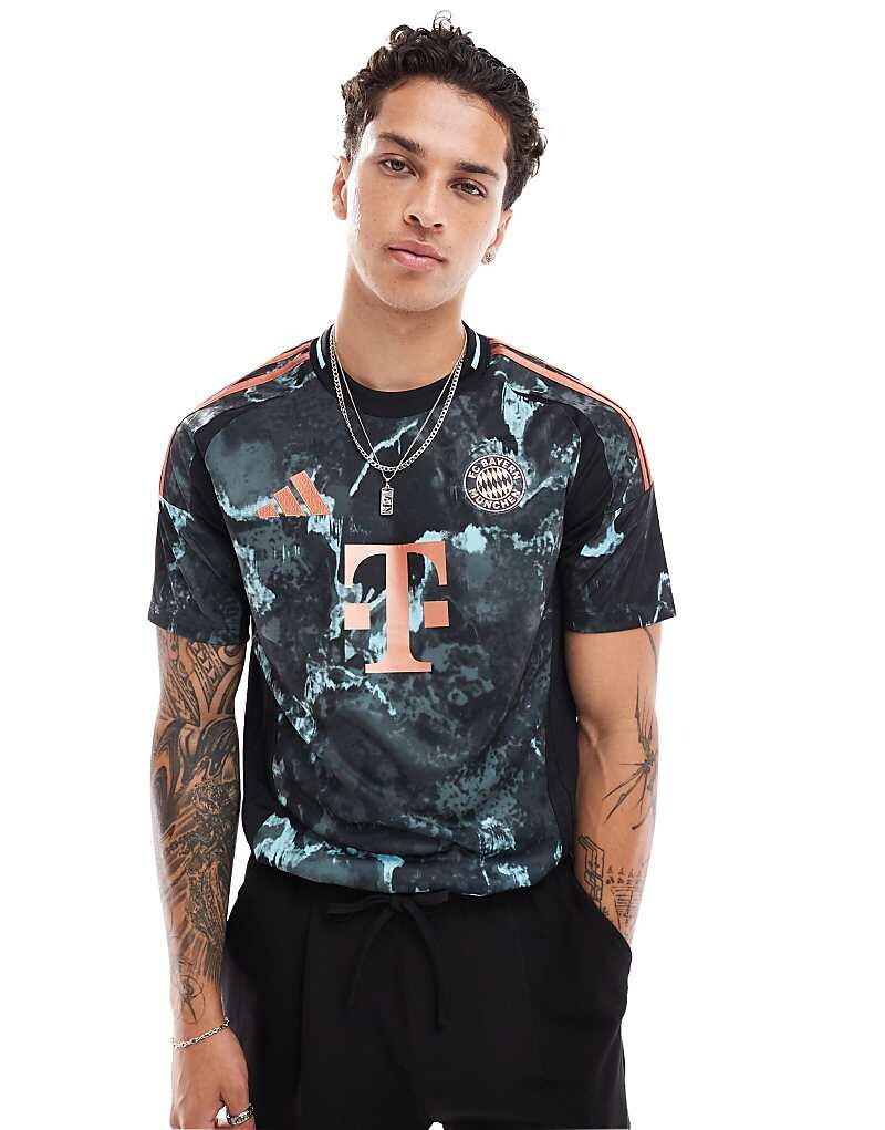 

adidas Football – Bayern Мюнхен 24/25 – выездная футболка унисекс черного цвета