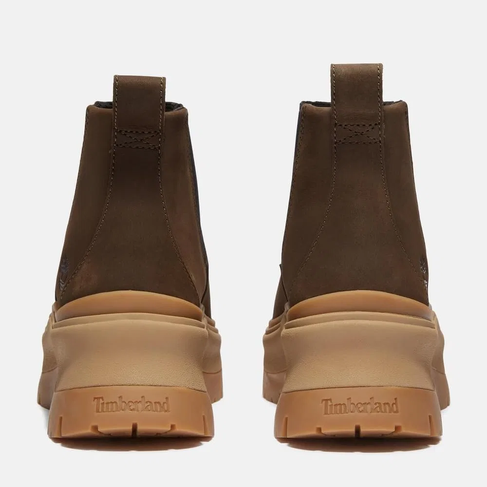 Ботинки Timberland Rxln Mid Chelsea Boot темно-коричневые, размер 38.5 EU W07 - темно-коричневый нубук 38.5 — фото 4