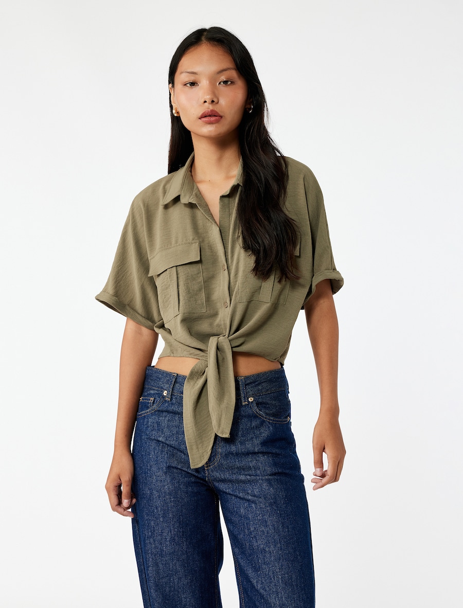 

Блуза Koton, хаки