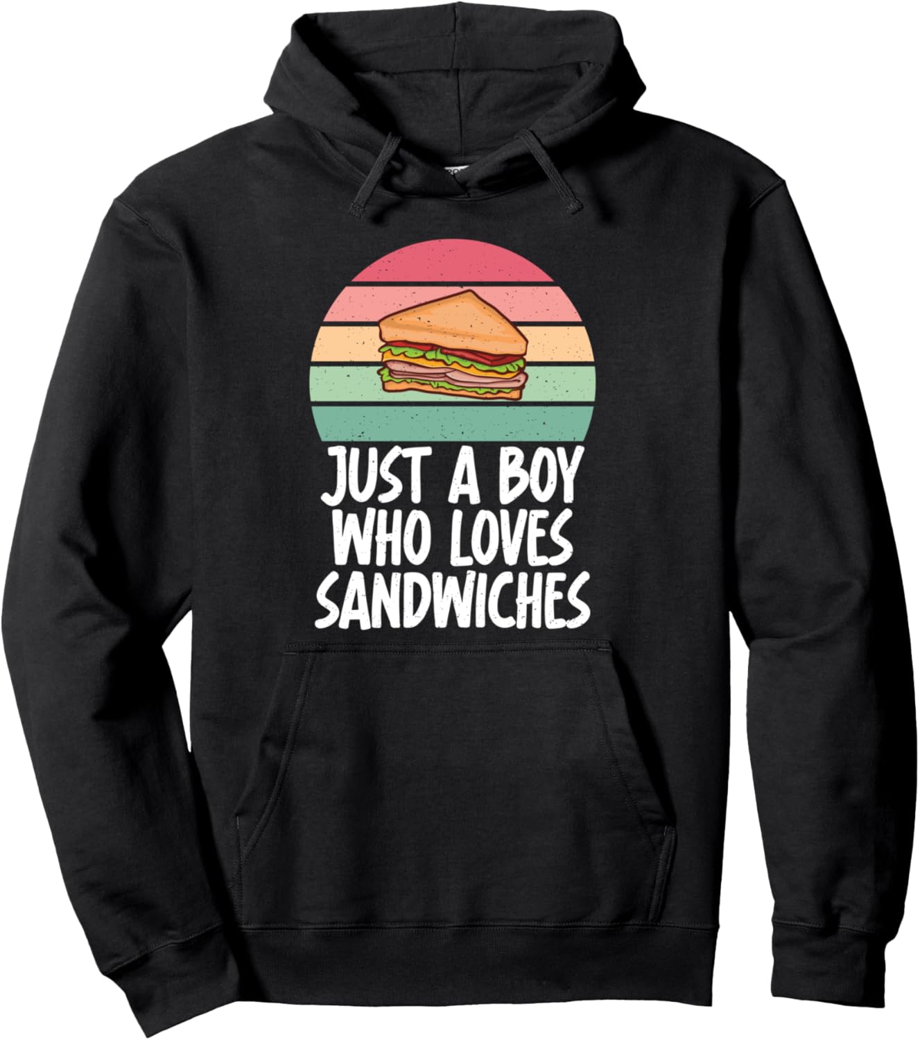 

Худи Just a Boy Boy Sandwich для любителей сэндвичей Sandwich Lover Gift, черный