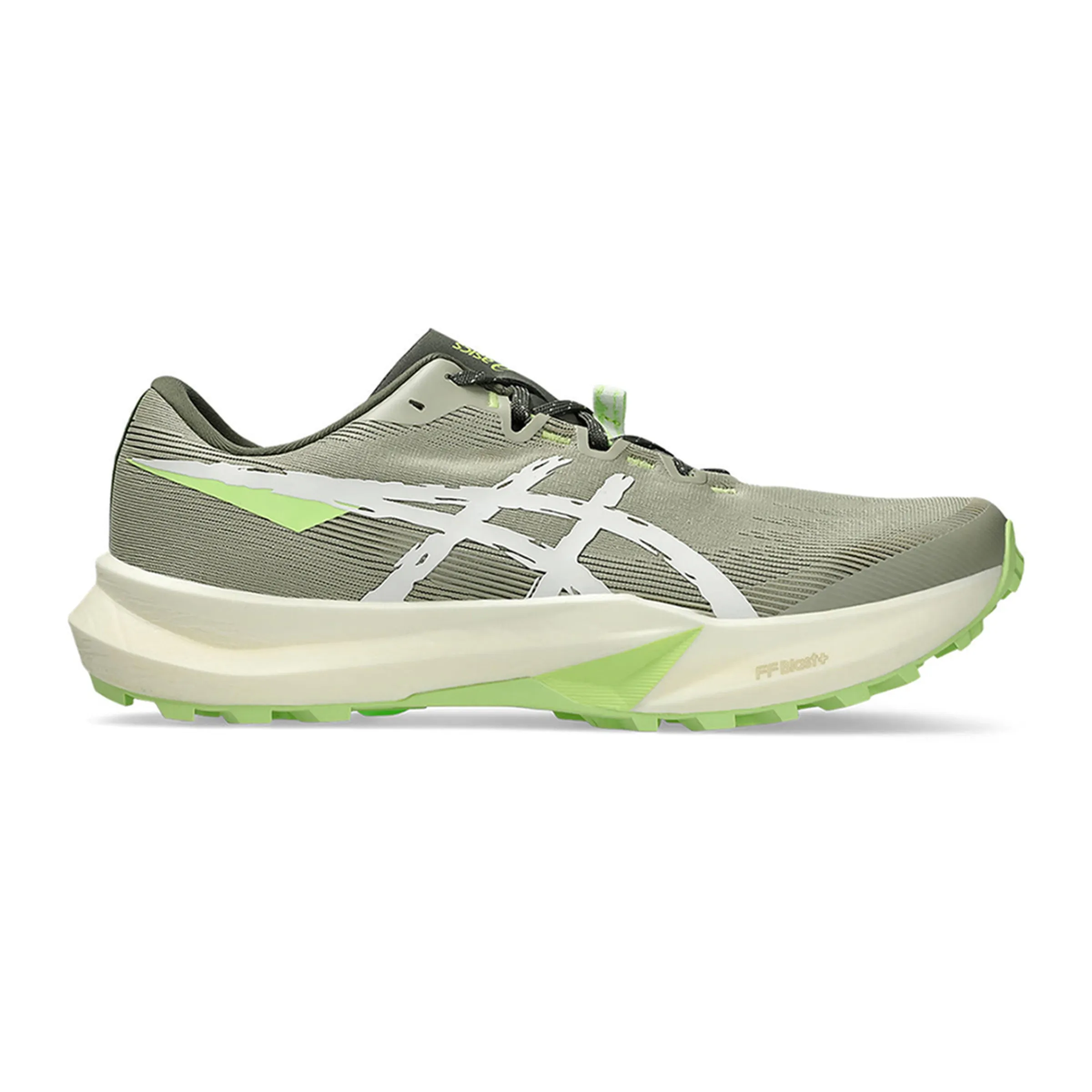 

Мужские трейловые беговые кроссовки Fuji Lite 4 Asics, зеленый/белый