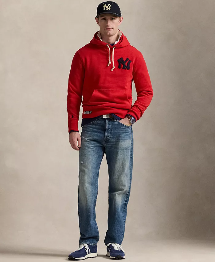 

Унисекс худи Yankees из флиса Polo Ralph Lauren, красный