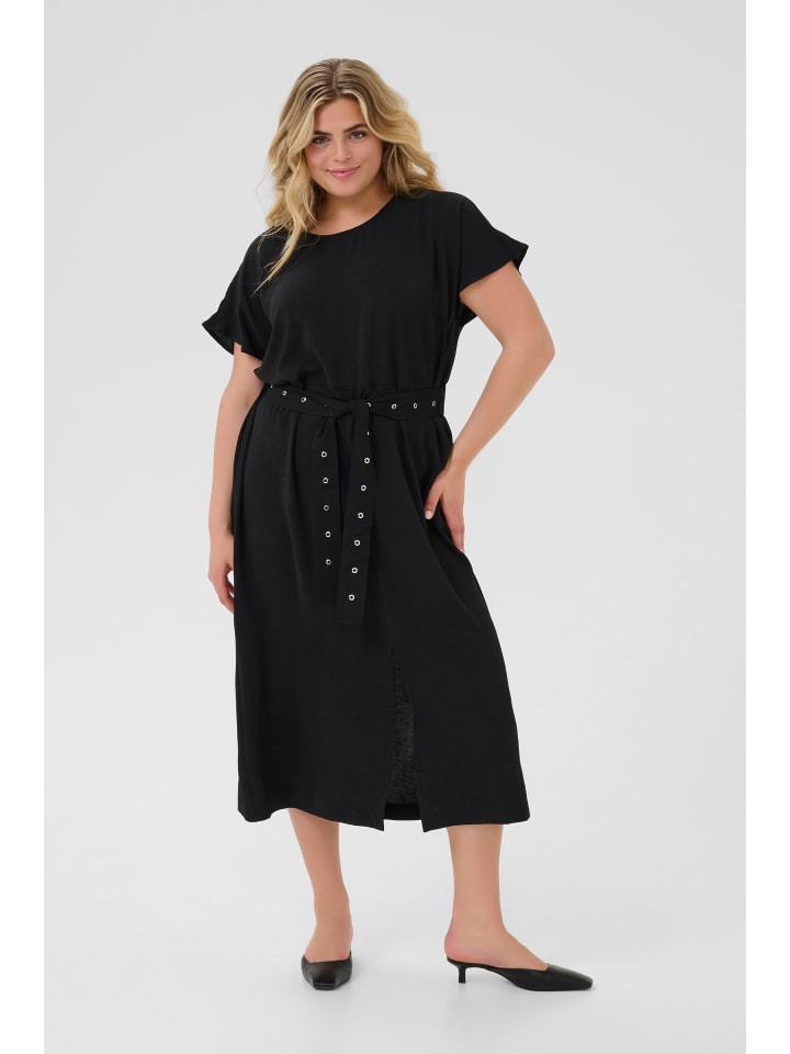 

Платье KCtenna, стандартного кроя, насыщенного черного цвета KAFFE curve