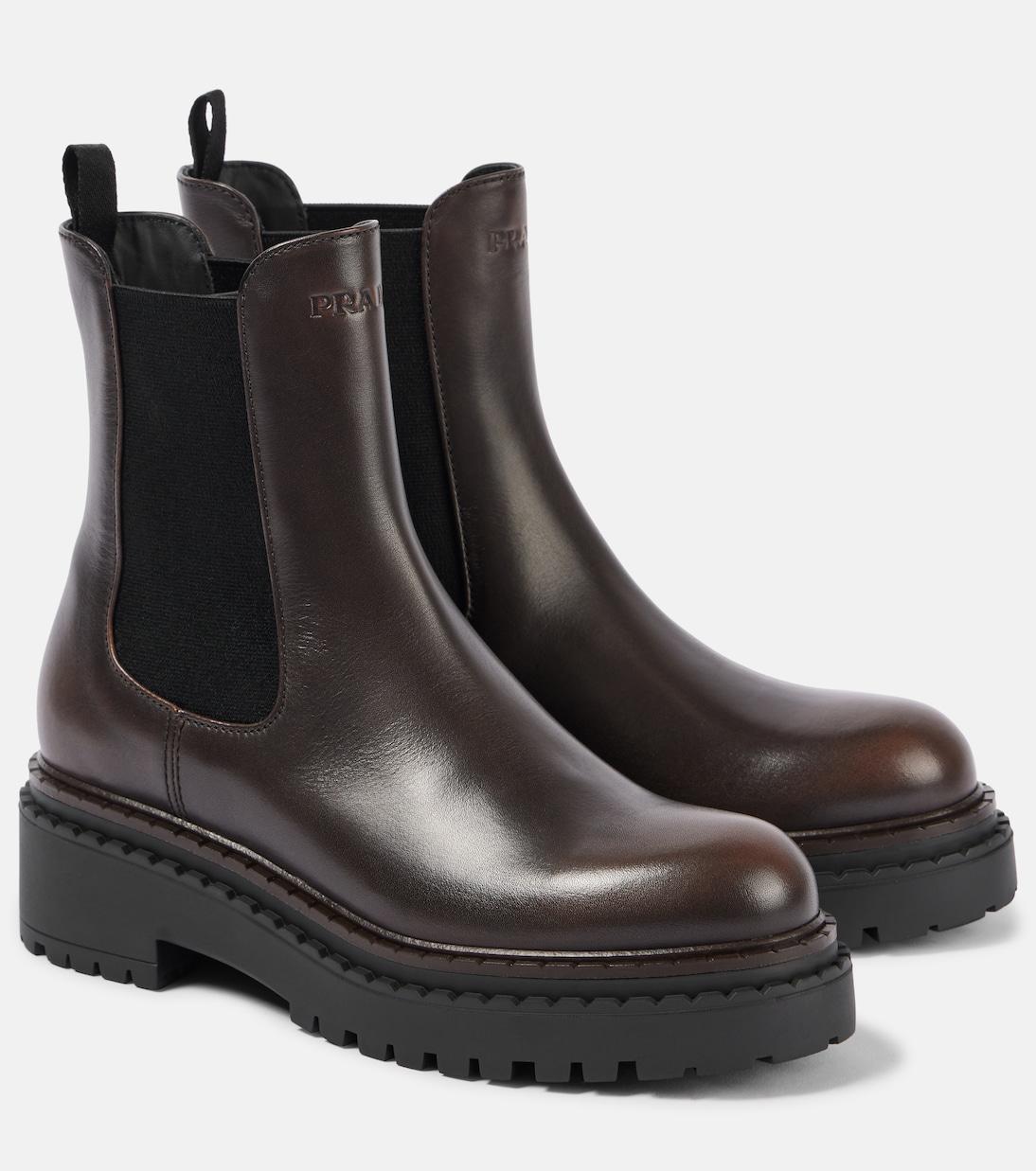 Кожаные челси Prada, Moro
