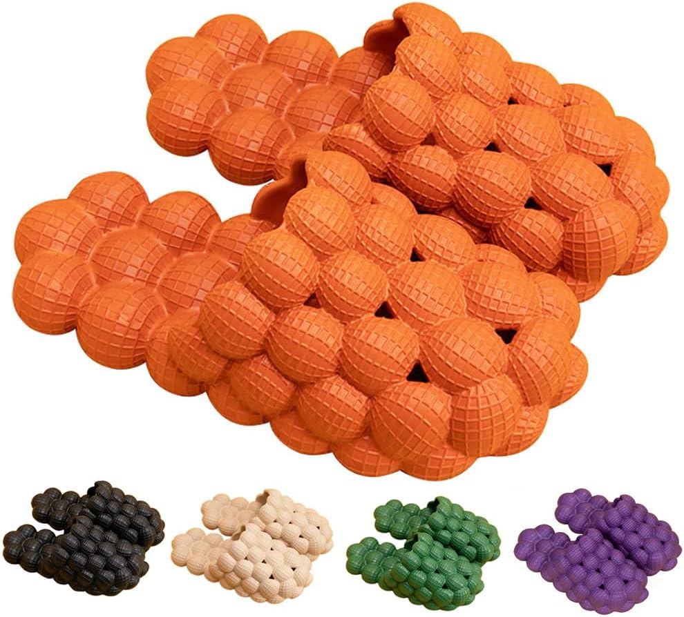 

Тапочки Tkieio Lychee унисекс, босоножки Lychee, массажные сандалии для снятия стресса, тапочки для ванной и пляжа, шлепанцы EVA, оранжевый