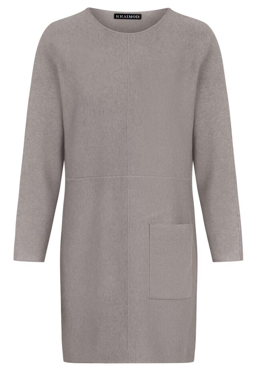

Вязаное платье Kraimod Knitted dress, пятнистый серый