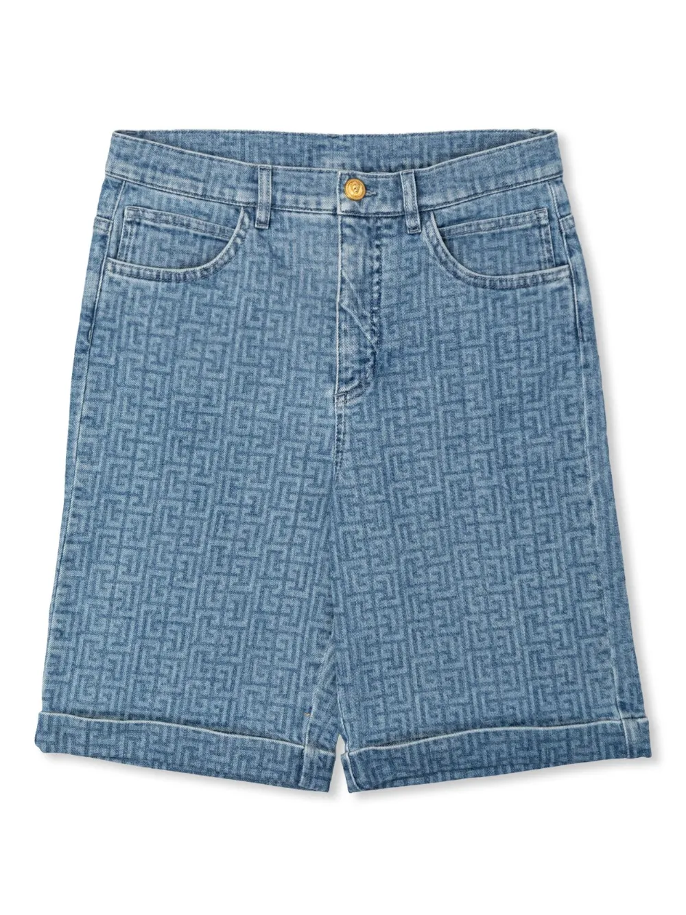 

Джинсовые шорты Balmain Kids, синий